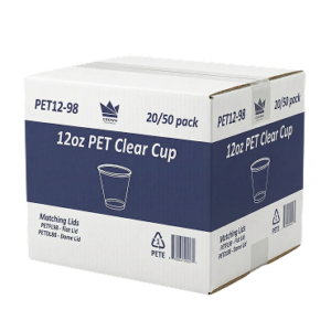 12 PET Cups Carton