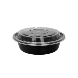 Round Black Containers