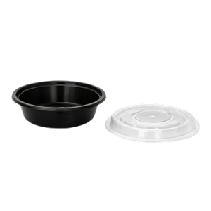 16oz Round Black Container 4