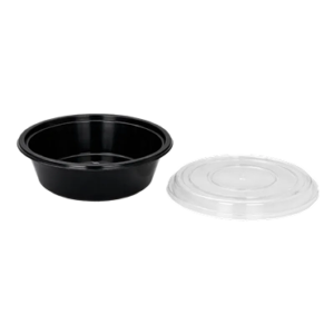 24oz Round Black Container 2