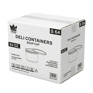 64oz deli container Carton