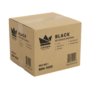 Black Bev napkin Carrton