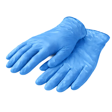 Vinyl Gloves blue main